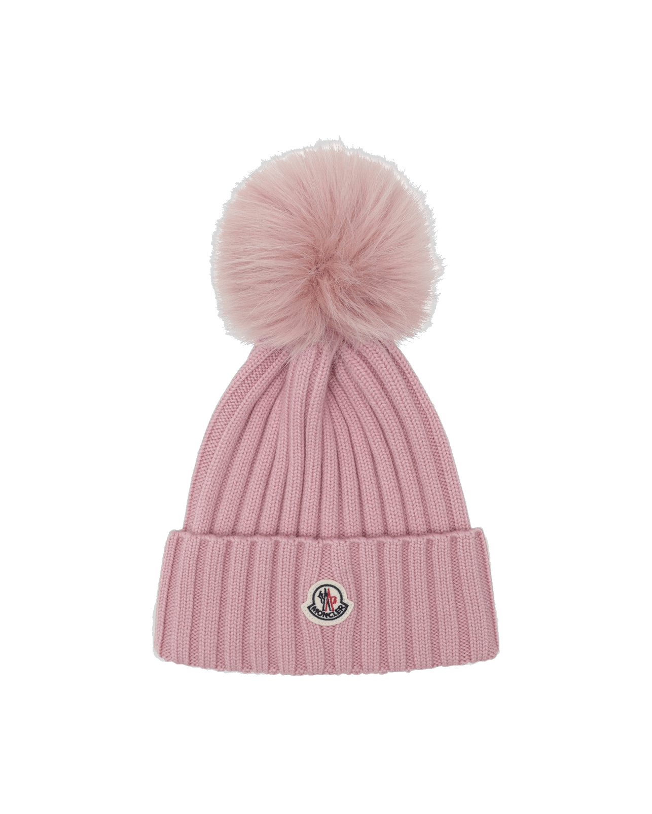 Moncler Pink Wool Beanie with Pompom Glam Steals