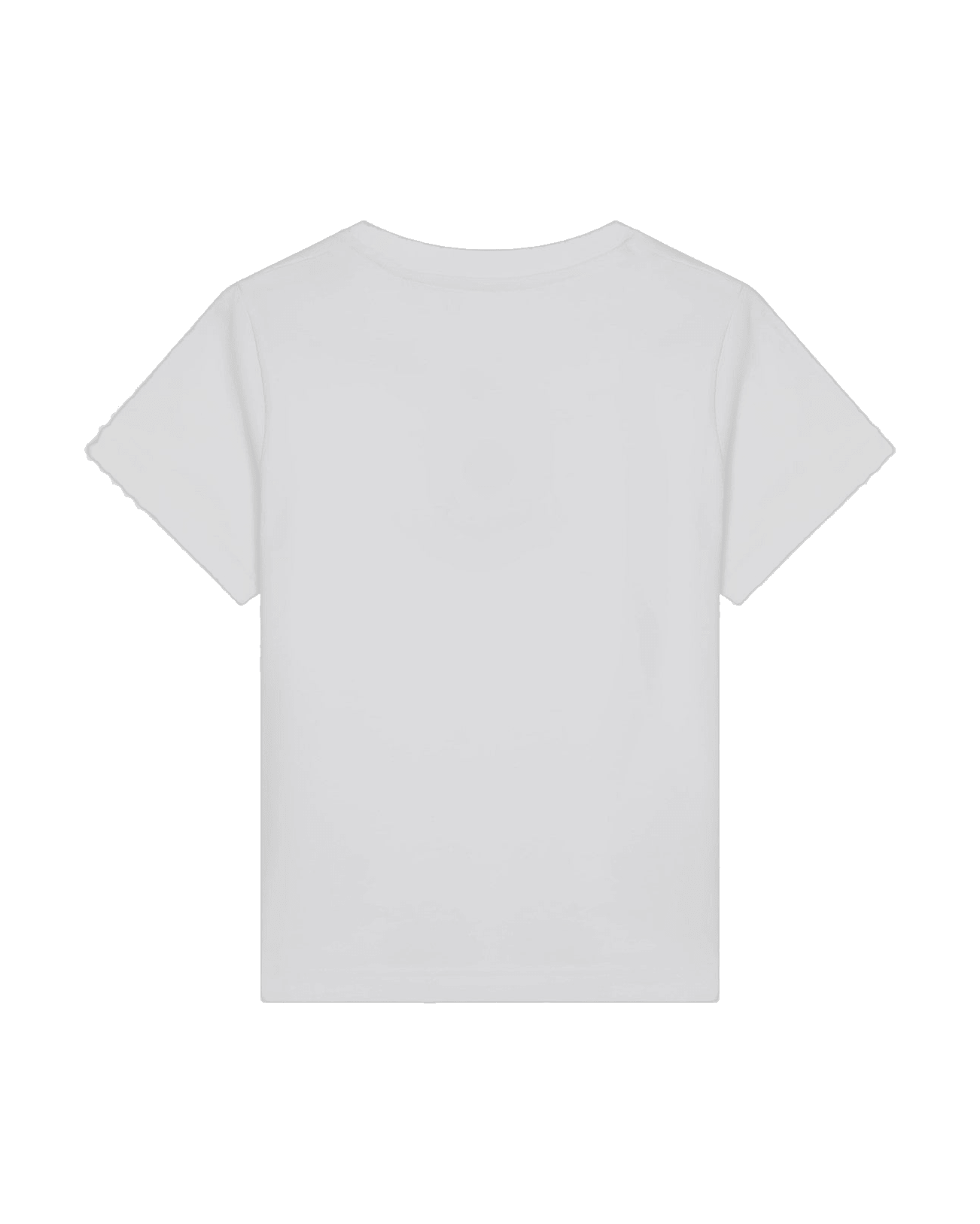 Moncler White Cotton T-shirt with Embroidered Heart Glam Steals