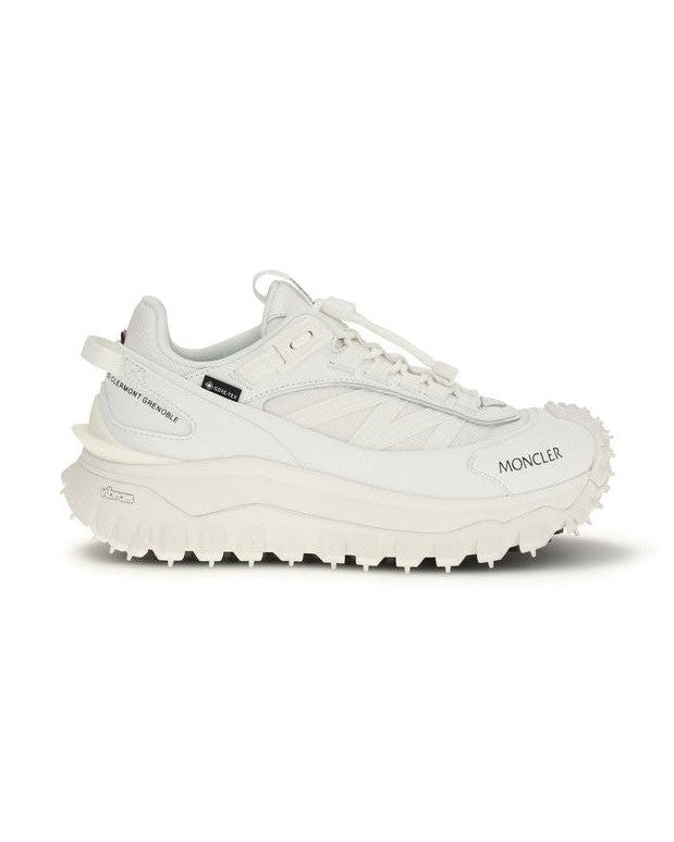 Moncler White Polyamide Athletic Sneakers Glam Steals