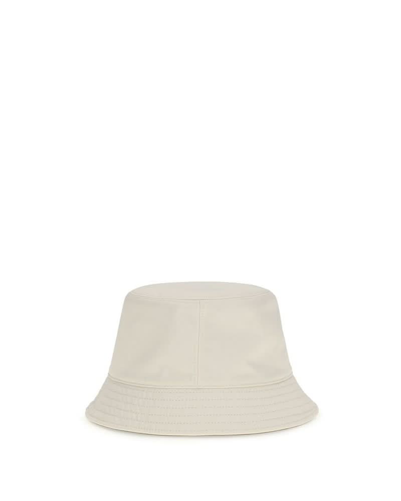 Moncler White Polyester Bucket Hat Glam Steals