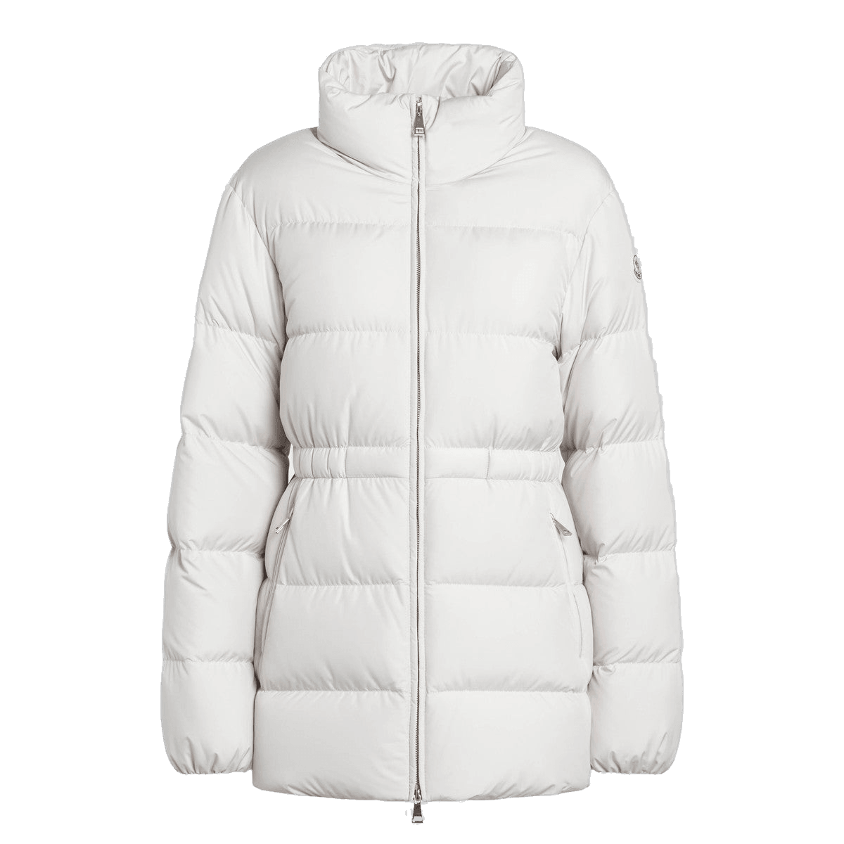 Moncler White Zip Up Down Jacket Glam Steals