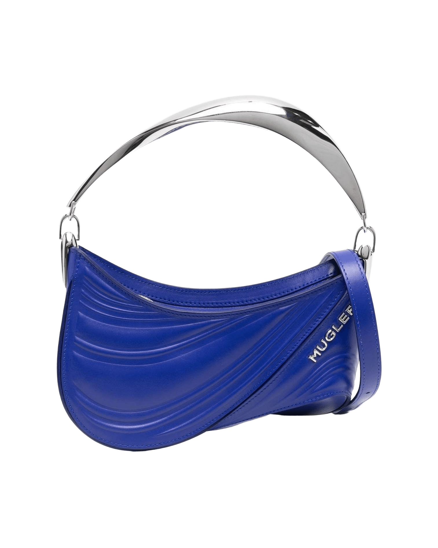 Mugler Small Spiral Curve 01 Embossed Tote Bag Glam Steals