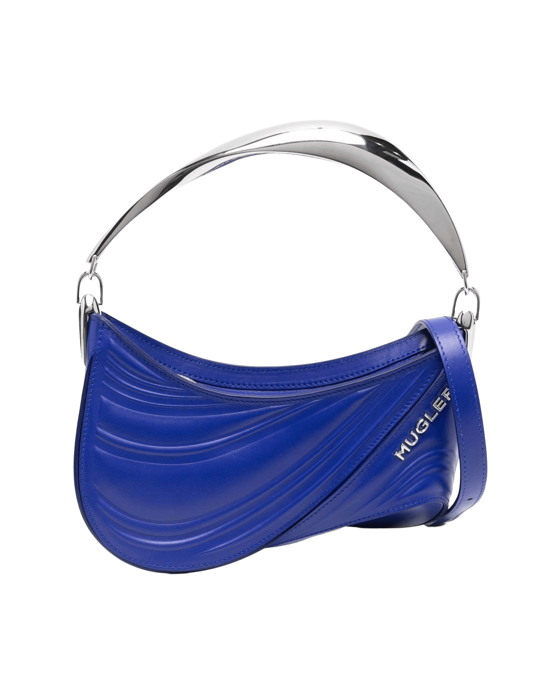 Mugler Small Spiral Curve 01 Embossed Tote Bag Glam Steals