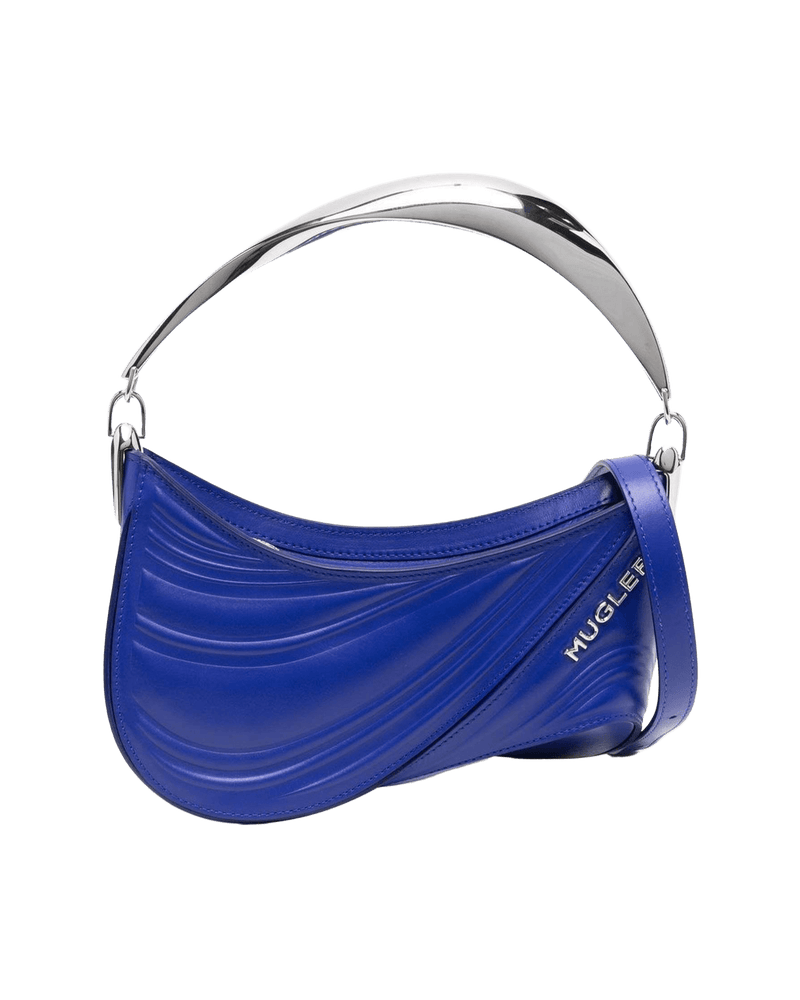 Mugler Small Spiral Curve 01 Embossed Tote Bag Glam Steals