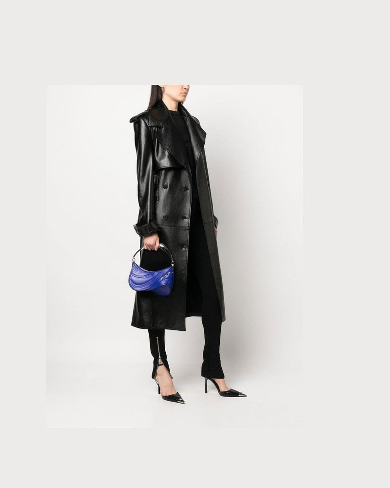 Mugler Small Spiral Curve 01 Embossed Tote Bag Glam Steals