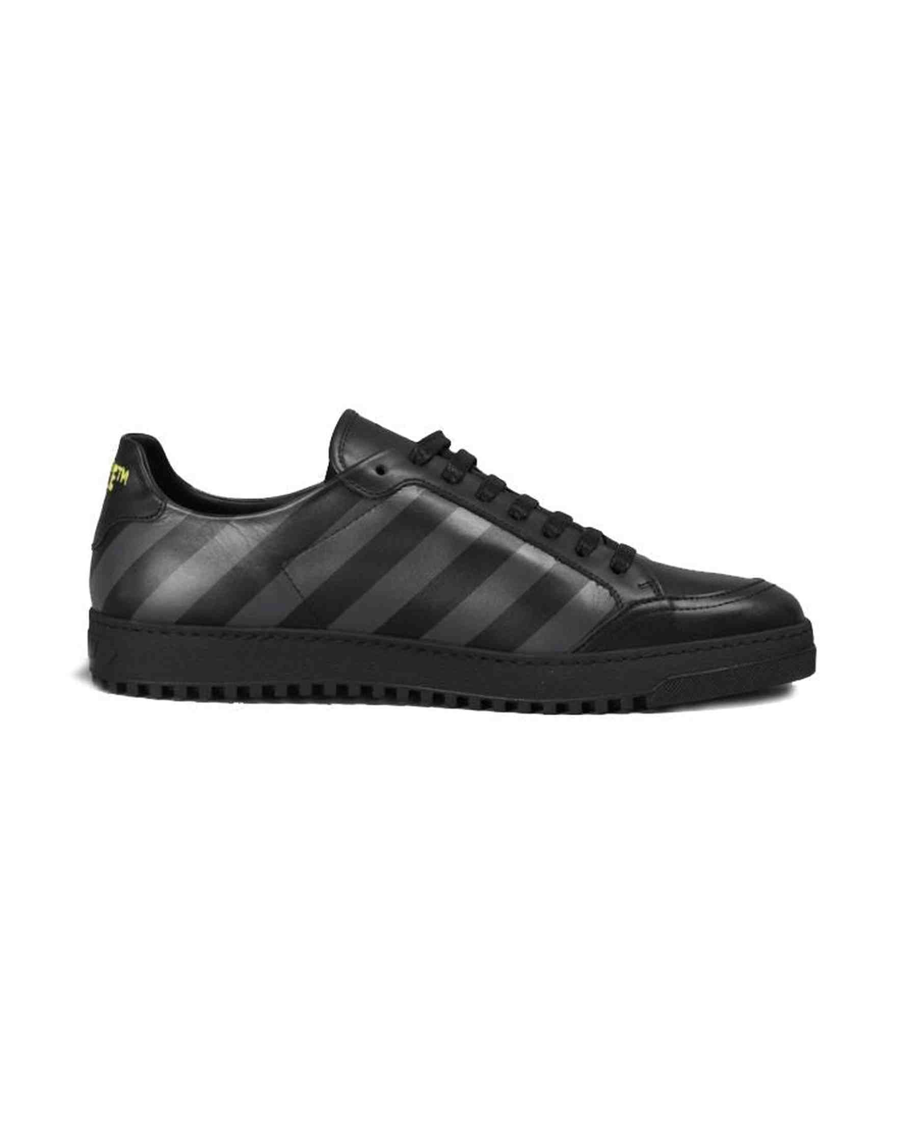 Off- Calfskin Women White Black Sneaker Glam Steals
