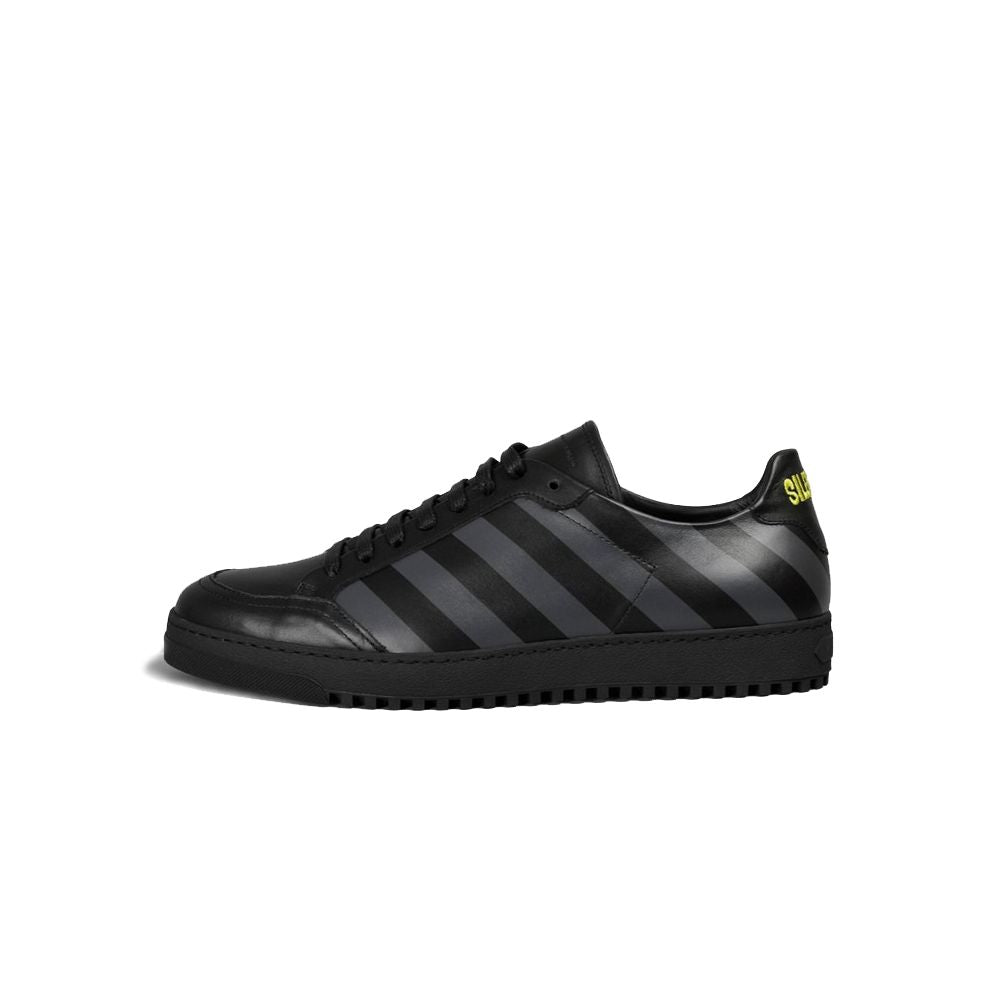 Off- Calfskin Women White Black Sneaker Glam Steals