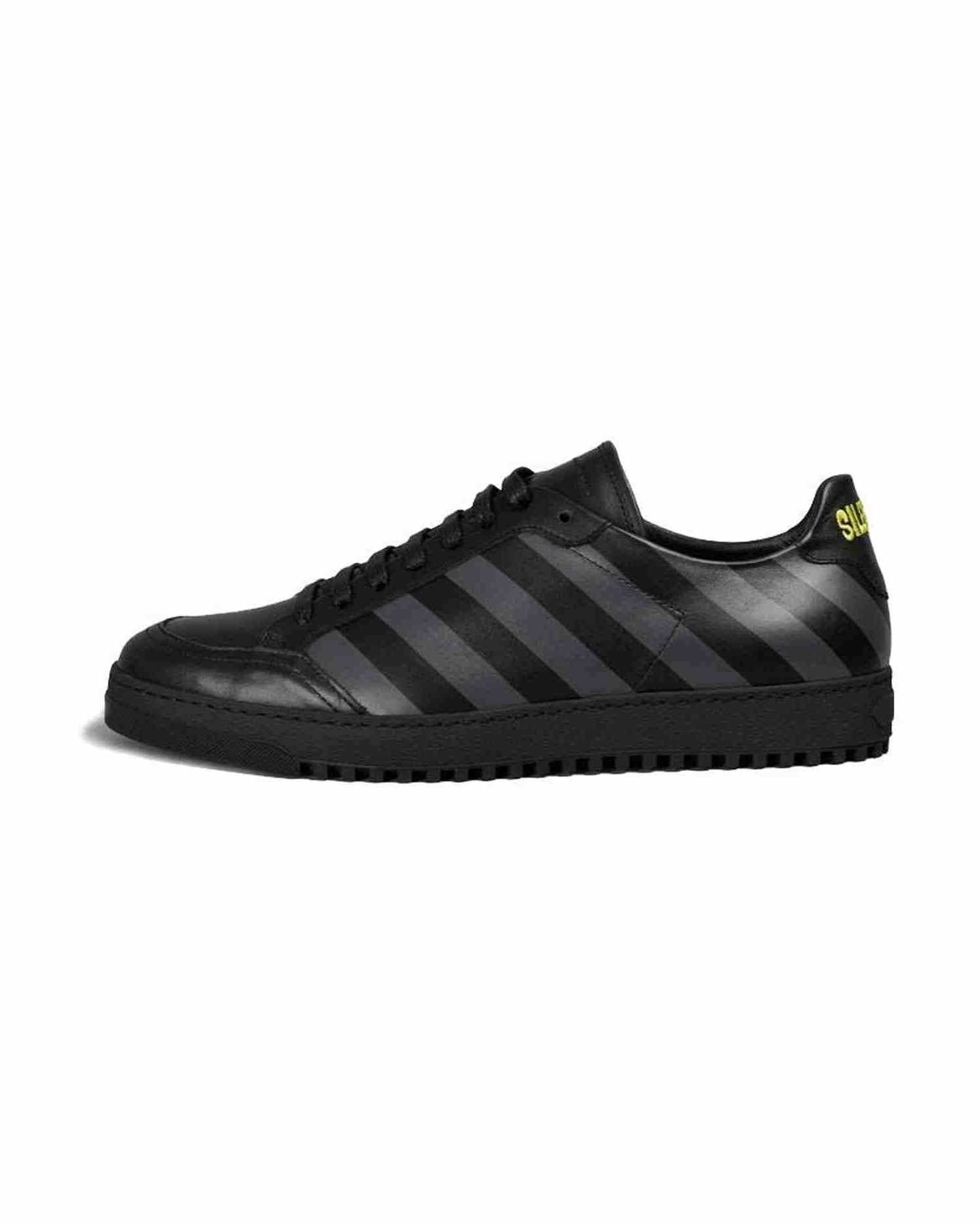Off- Calfskin Women White Black Sneaker Glam Steals