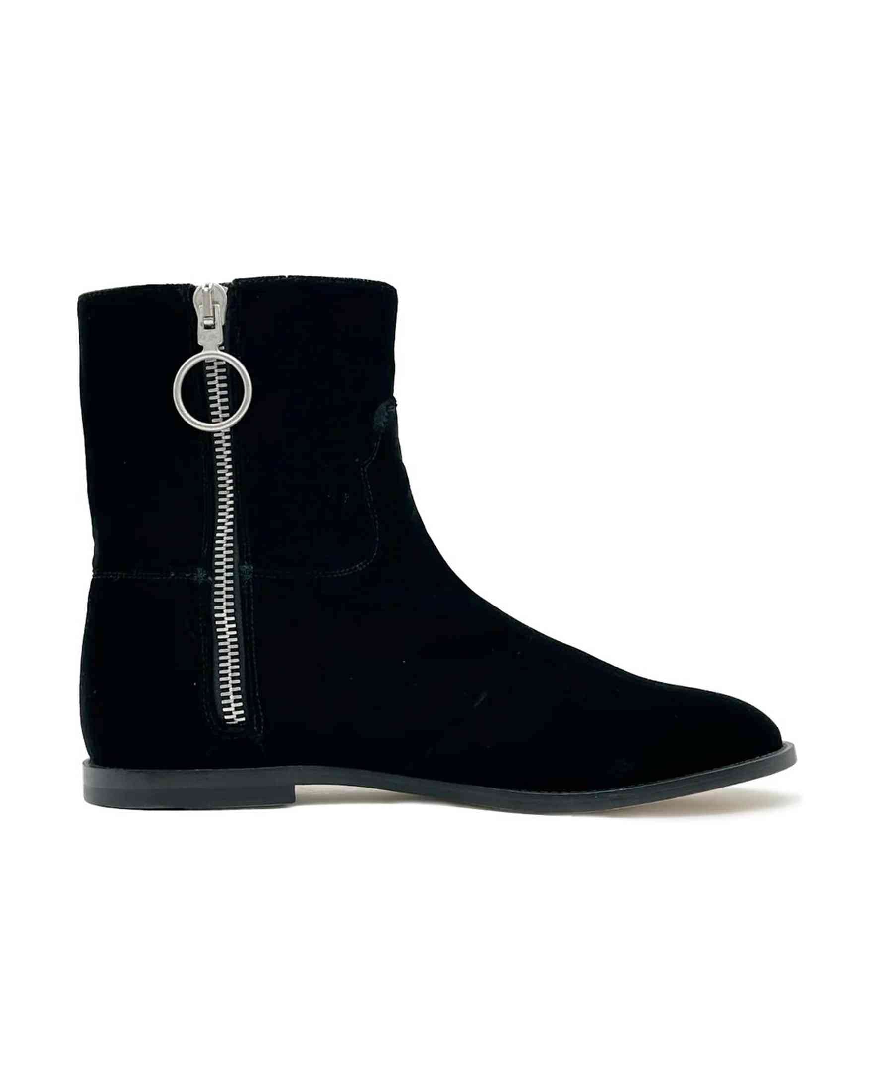 Off- Leather Di Calfskin White Black Boot Glam Steals