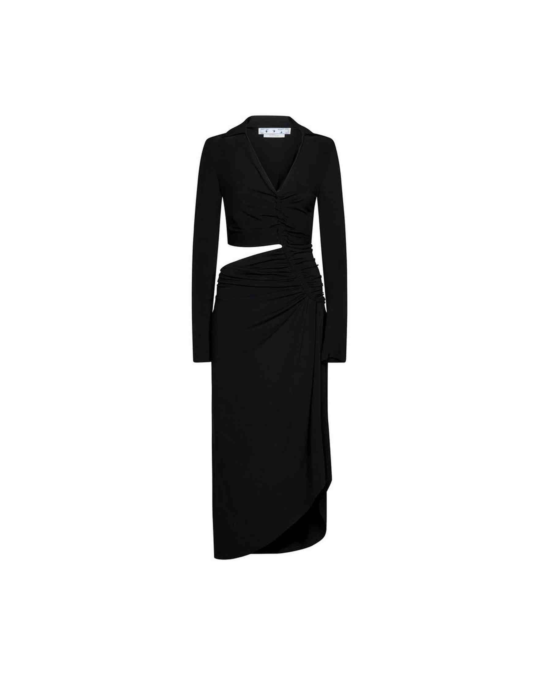 Off-White Cut Out Midi Dress Glam Steals