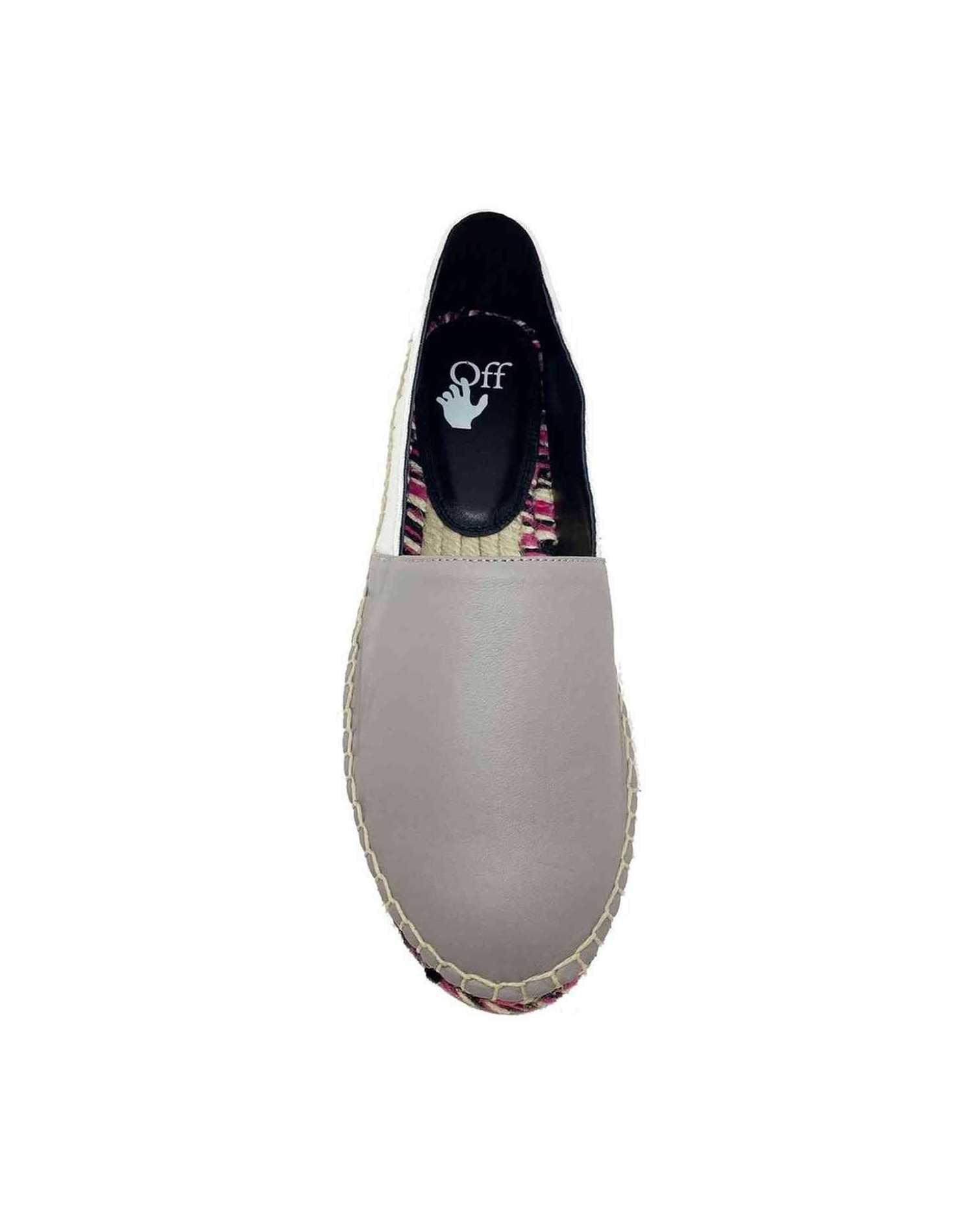 Off-White Leather Espadrilles Glam Steals