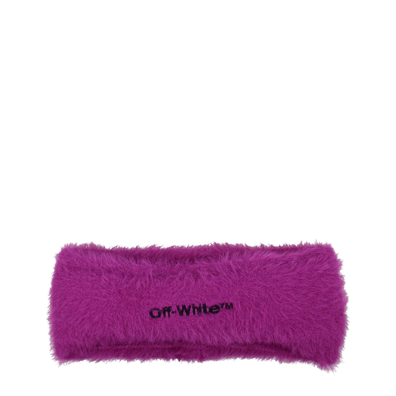 Off-White Purple Fabric Headbands Glam Steals