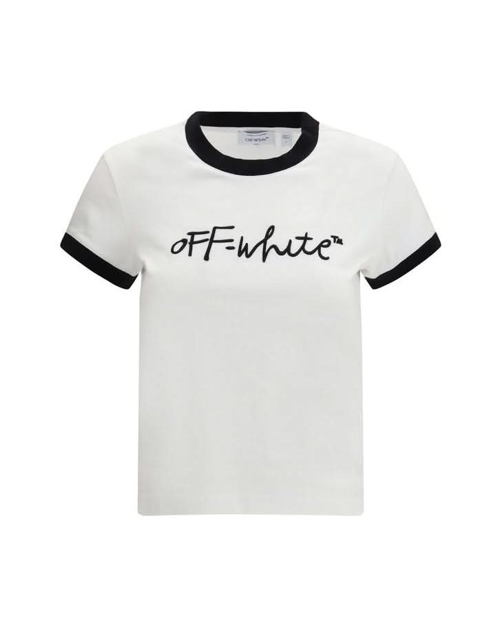 Off-White Cotton White T-Shirt 