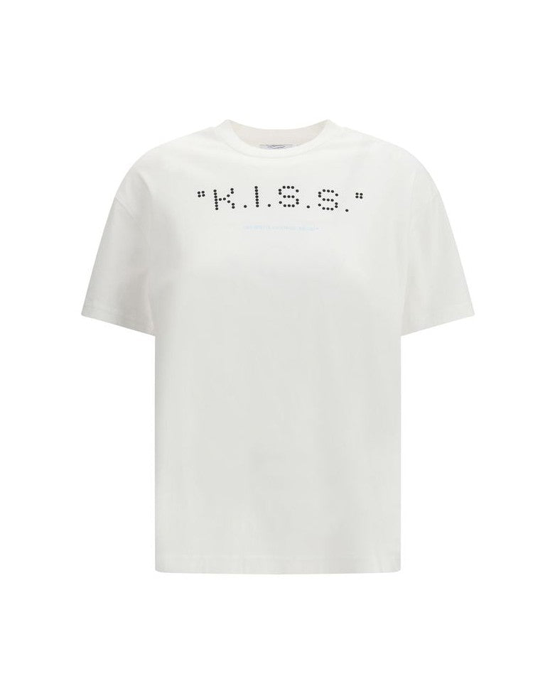 Off-white Cotton White T-shirt Glam Steals