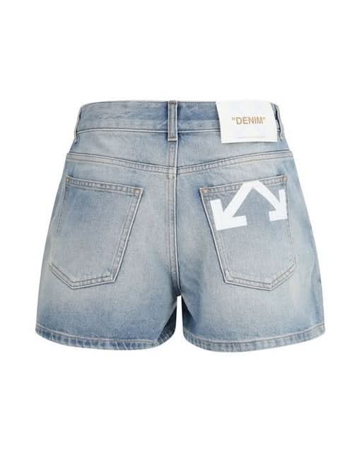 Off-white Denim Blue Shorts 