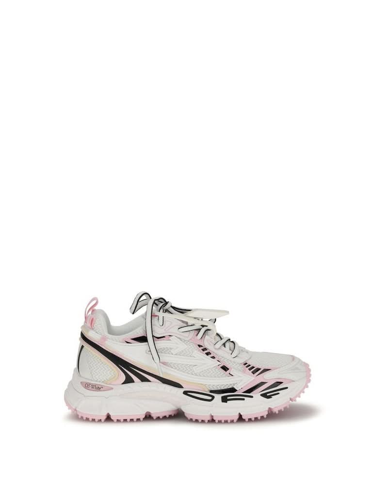 Off-white Multicolor Polyester Athletic Sneakers 