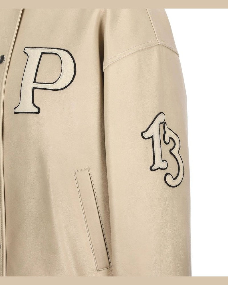Prada Beige Calfskin Bomber Glam Steals