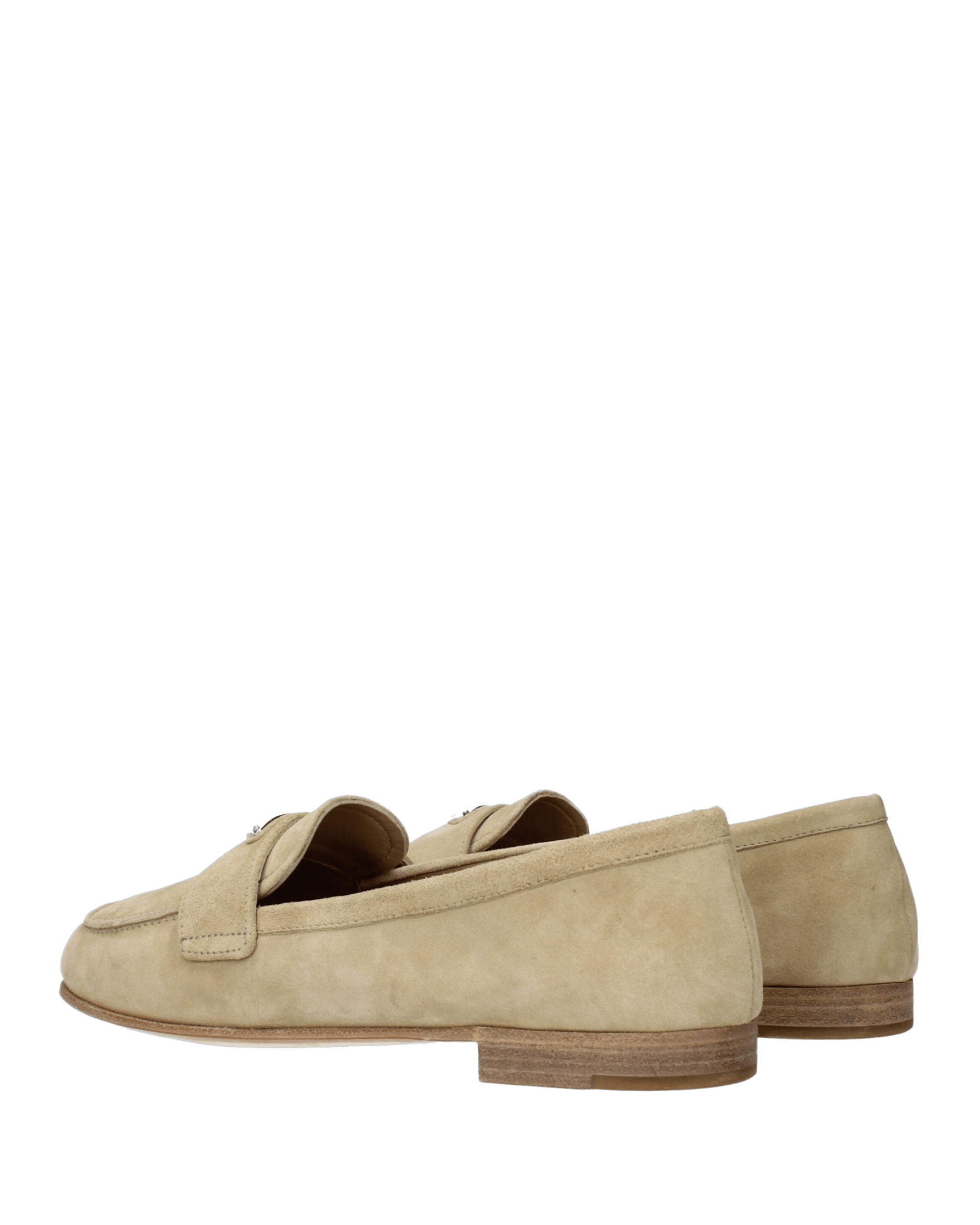 Prada Beige Leather Slip On Loafers Glam Steals