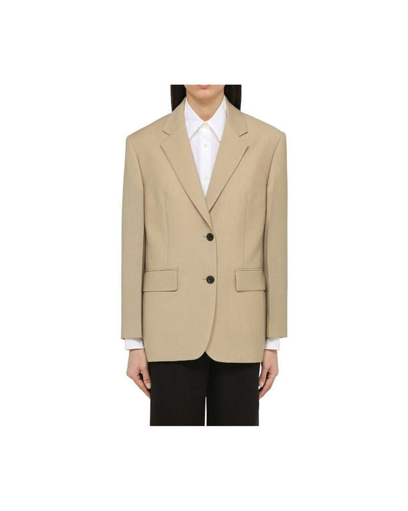Prada Beige Mohair Blazer Glam Steals