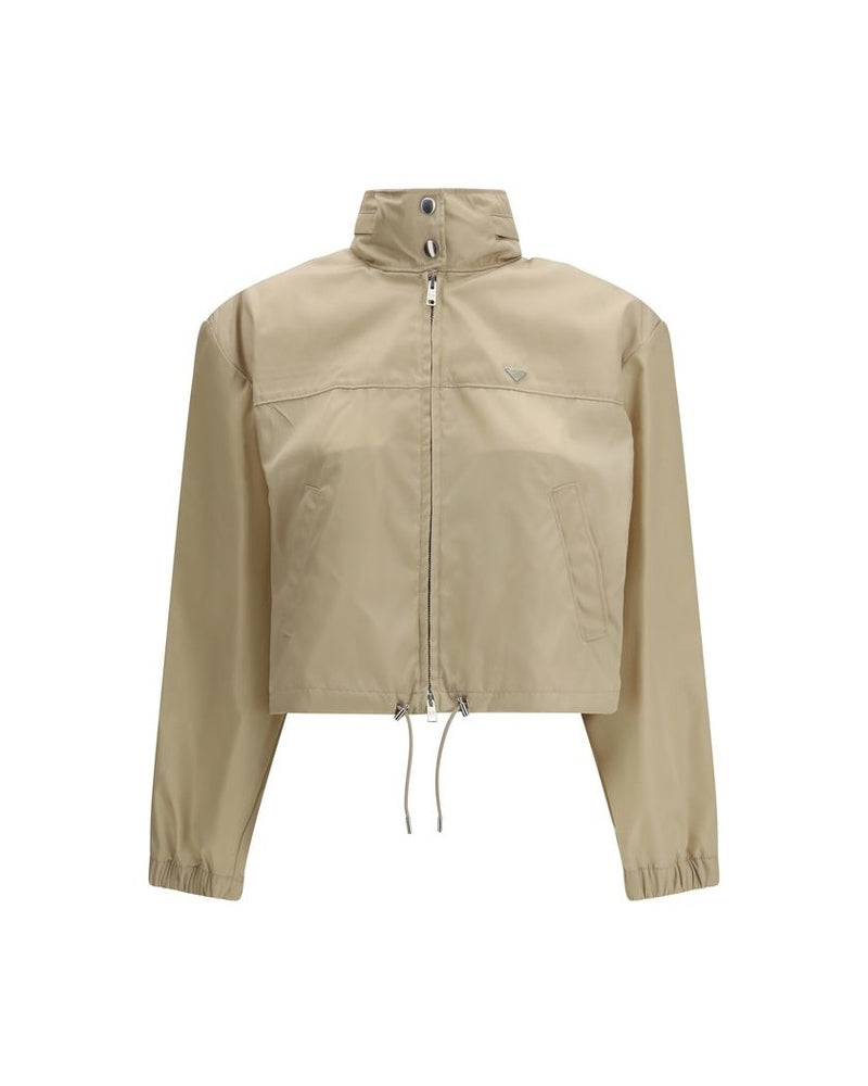 Prada Beige Recycled Polyamide Shell Jacket Glam Steals