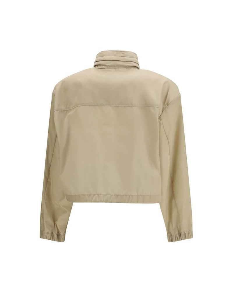 Prada Beige Recycled Polyamide Shell Jacket Glam Steals