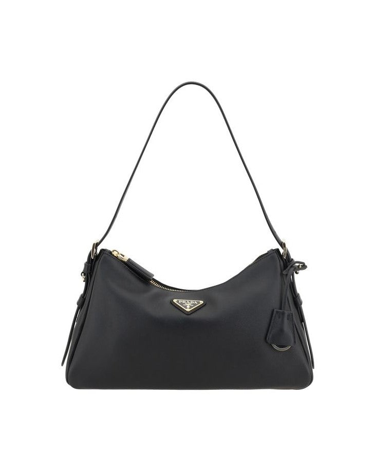 Prada Black Calf Leather Bos Taurus Shoulder Bag Glam Steals