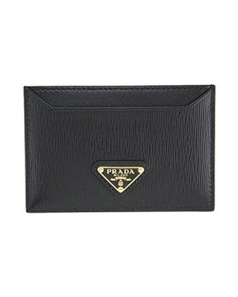 Prada Black Calfskin Cardholder Glam Steals