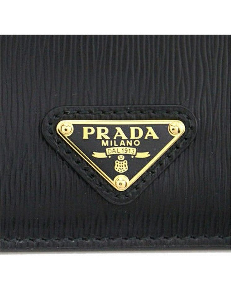 Prada Black Calfskin Cardholder Glam Steals