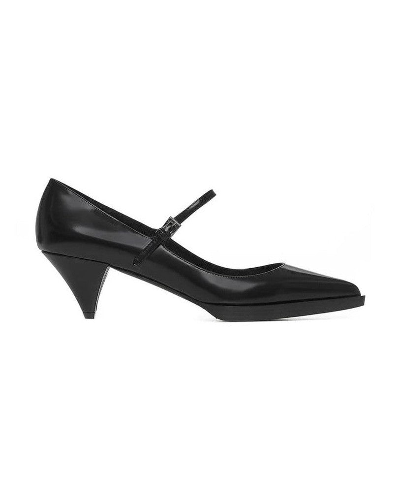 Prada Black Calfskin High Heel Pumps 