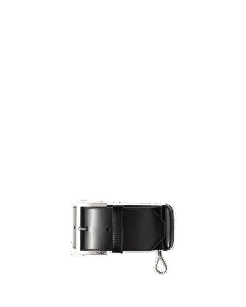 Prada Black Calfskin Shoulder Strap Glam Steals