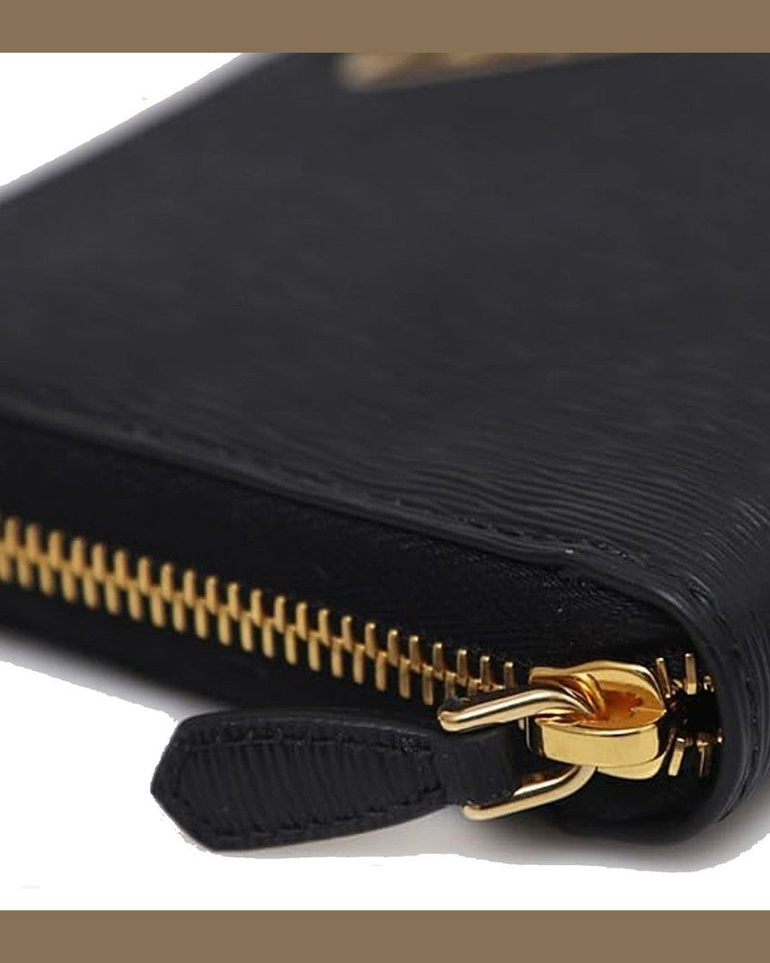 Prada Black Calfskin Wallet 