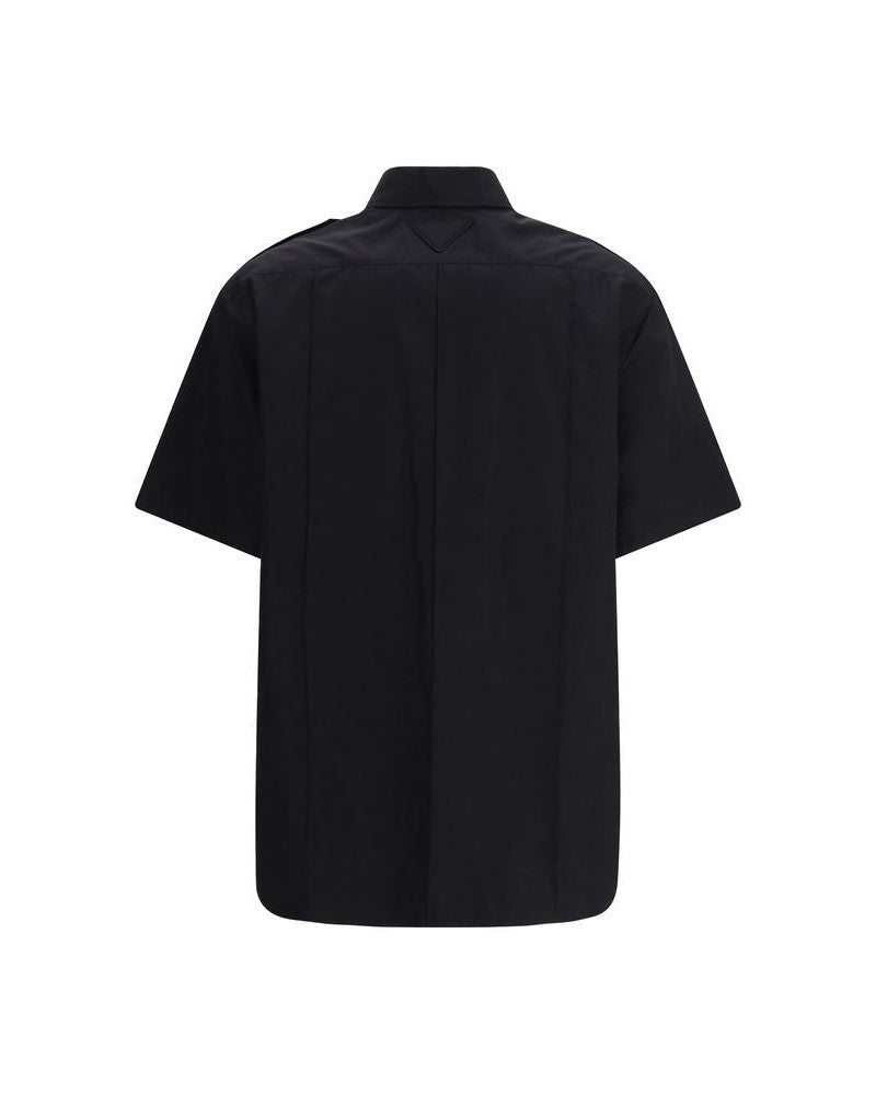 Prada Black Cotton Shortsleeve Shirt Glam Steals