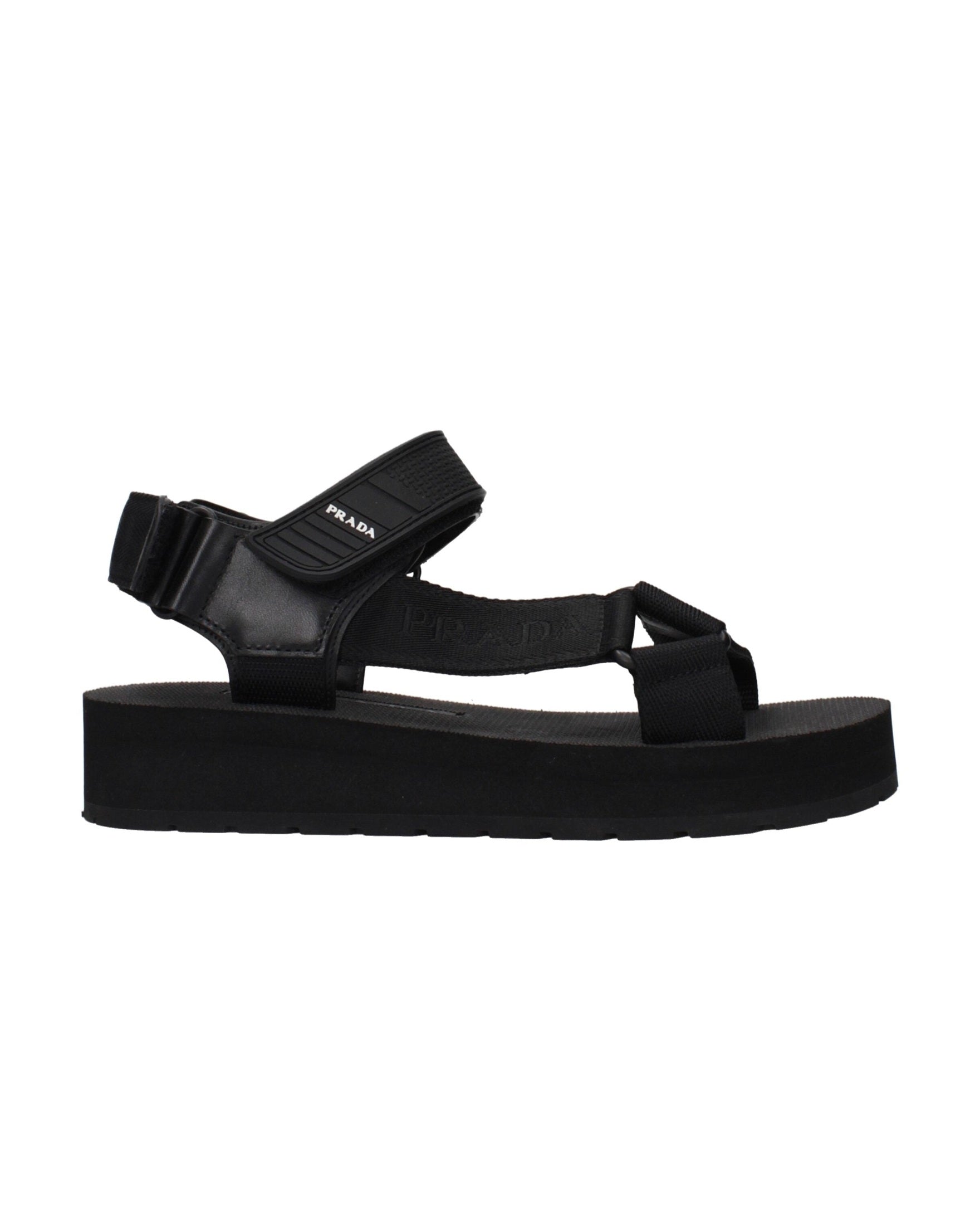 Prada Black Flat Sandals Glam Steals