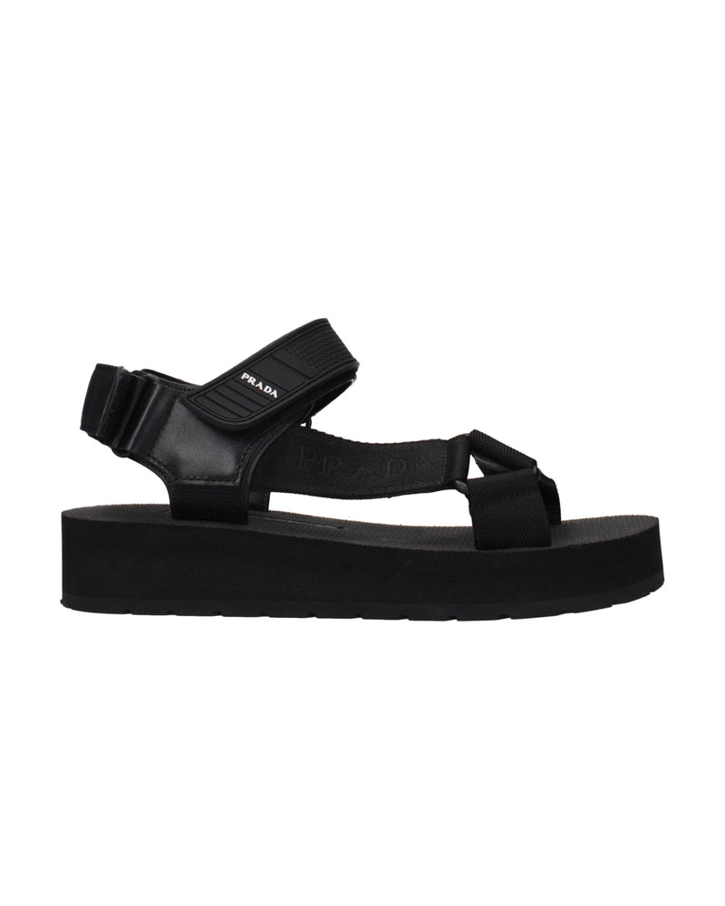 Prada Black Flat Sandals Glam Steals
