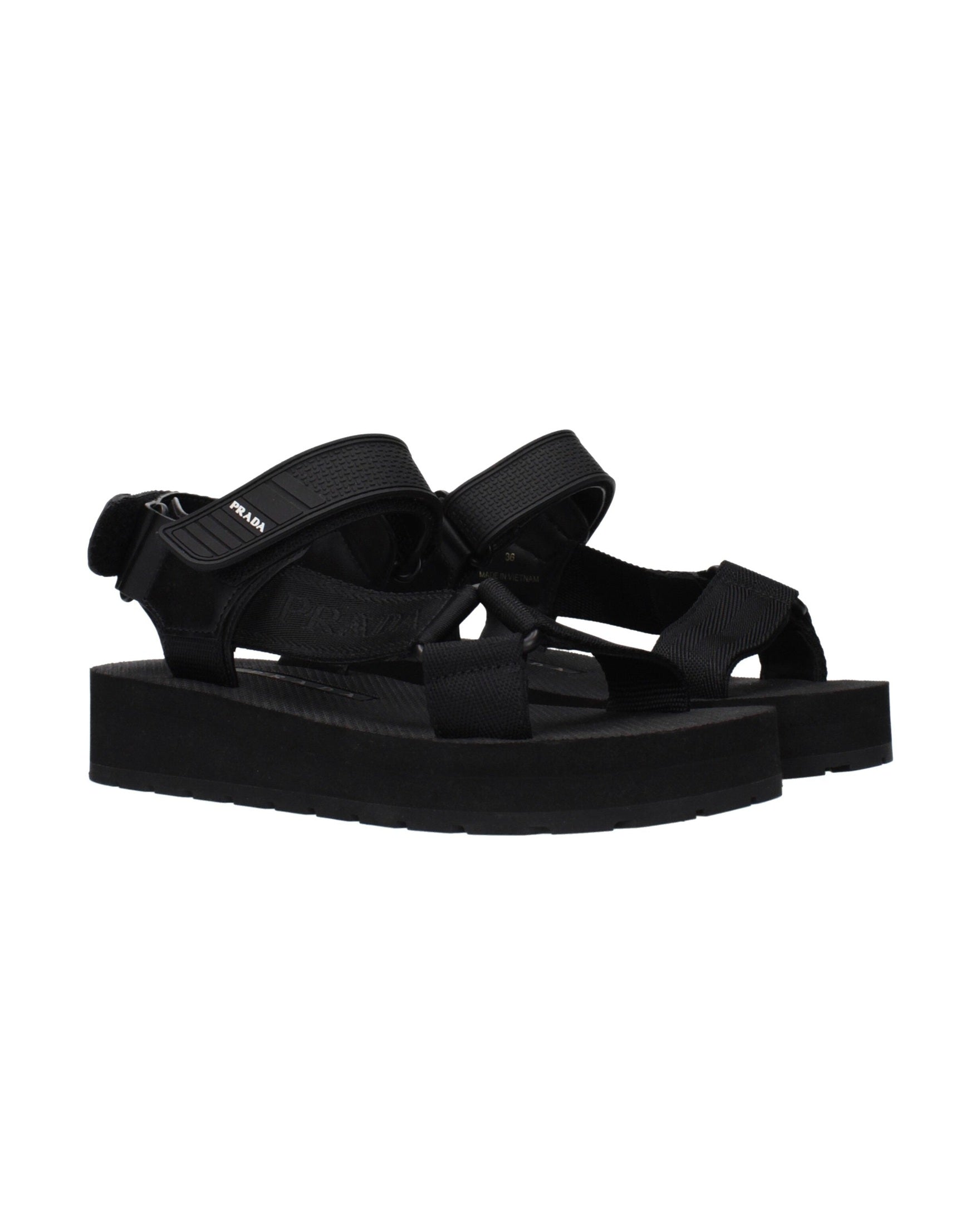Prada Black Flat Sandals Glam Steals