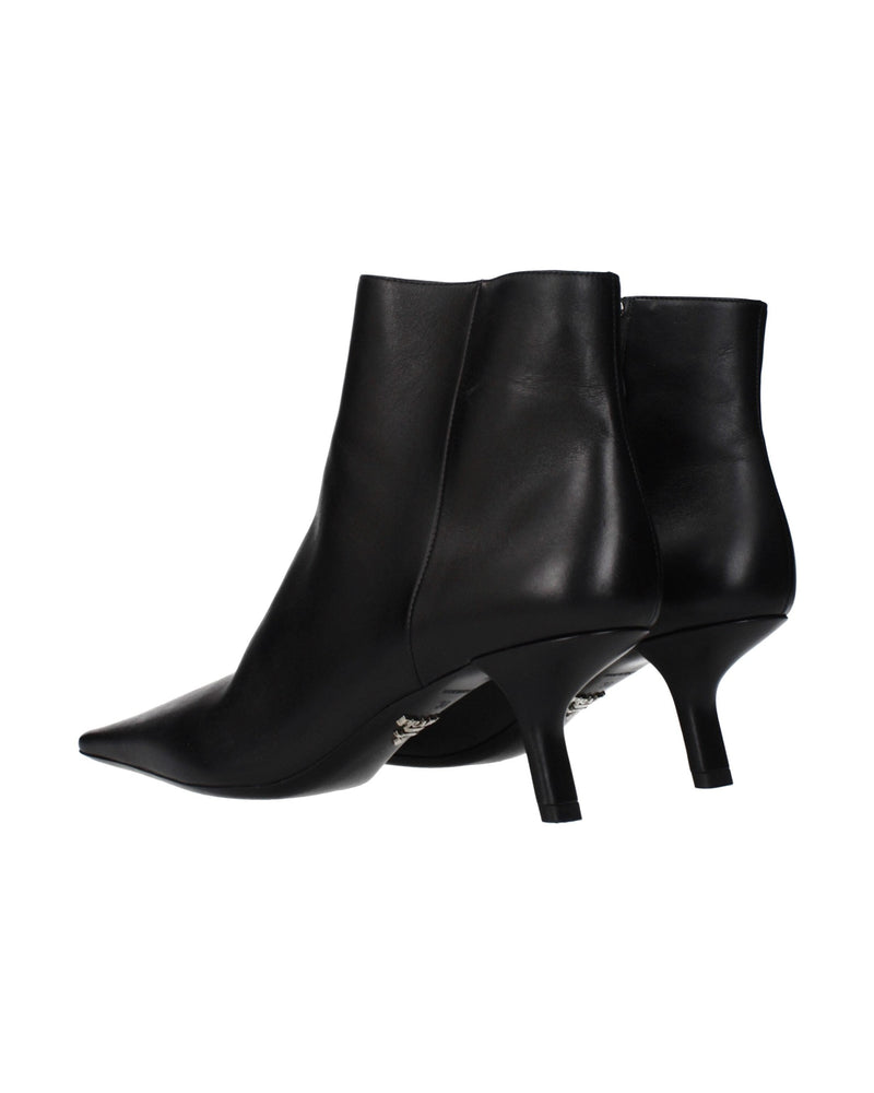 Prada Black Leather Ankle Boots Glam Steals