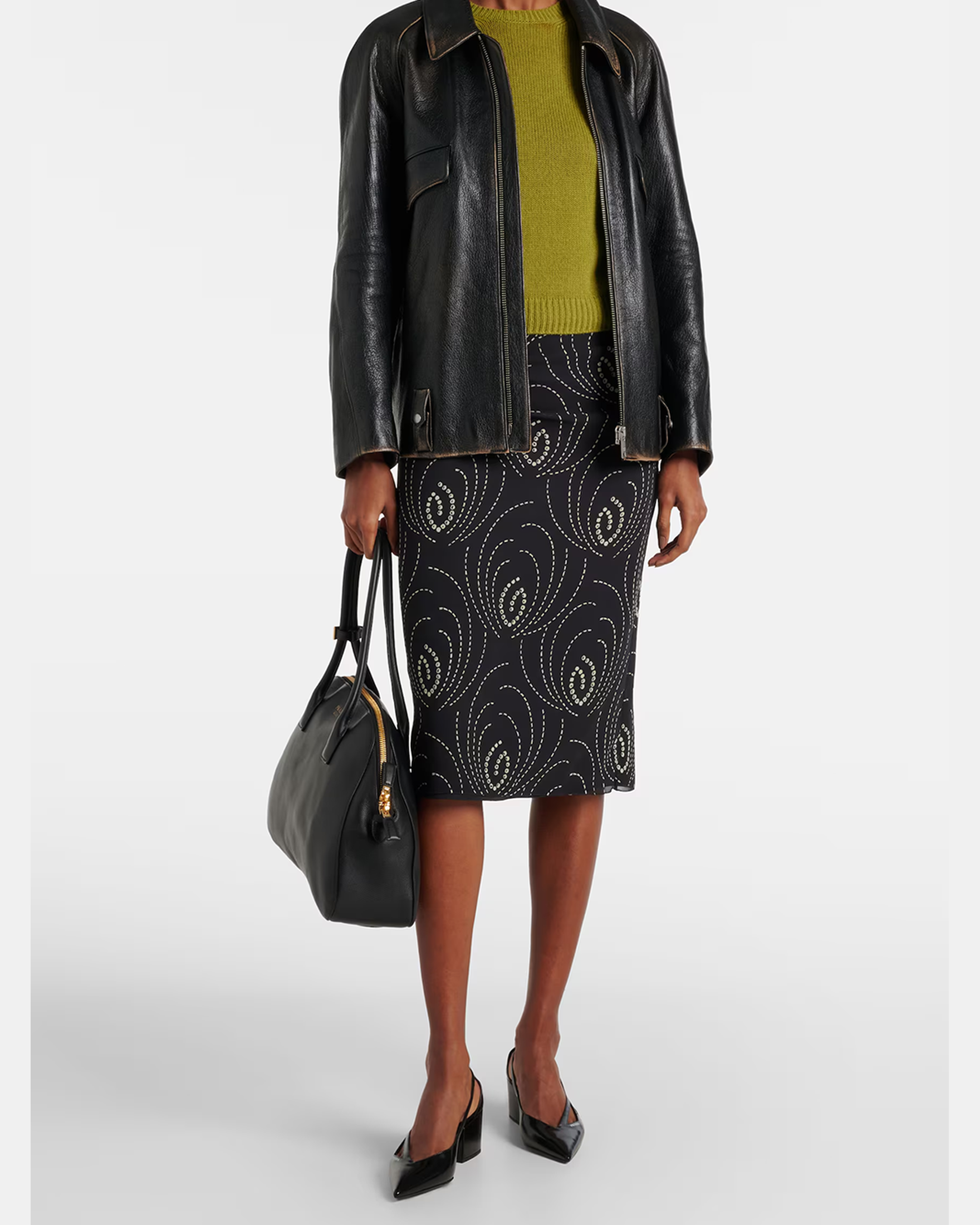 Prada Black Leather Cut Out Pumps 55 Glam Steals