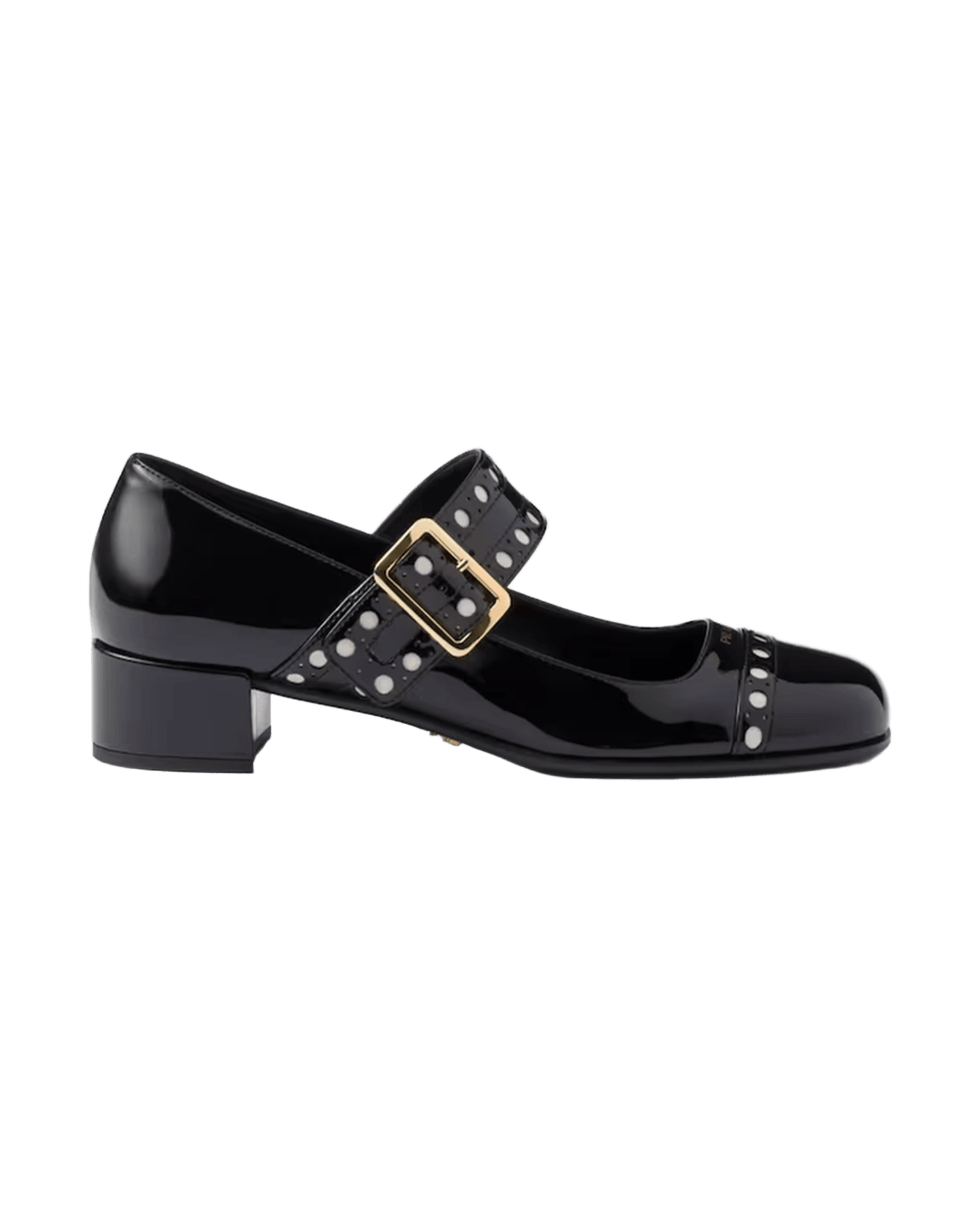Prada Black Leather Patent Mary Jane Pumps Glam Steals