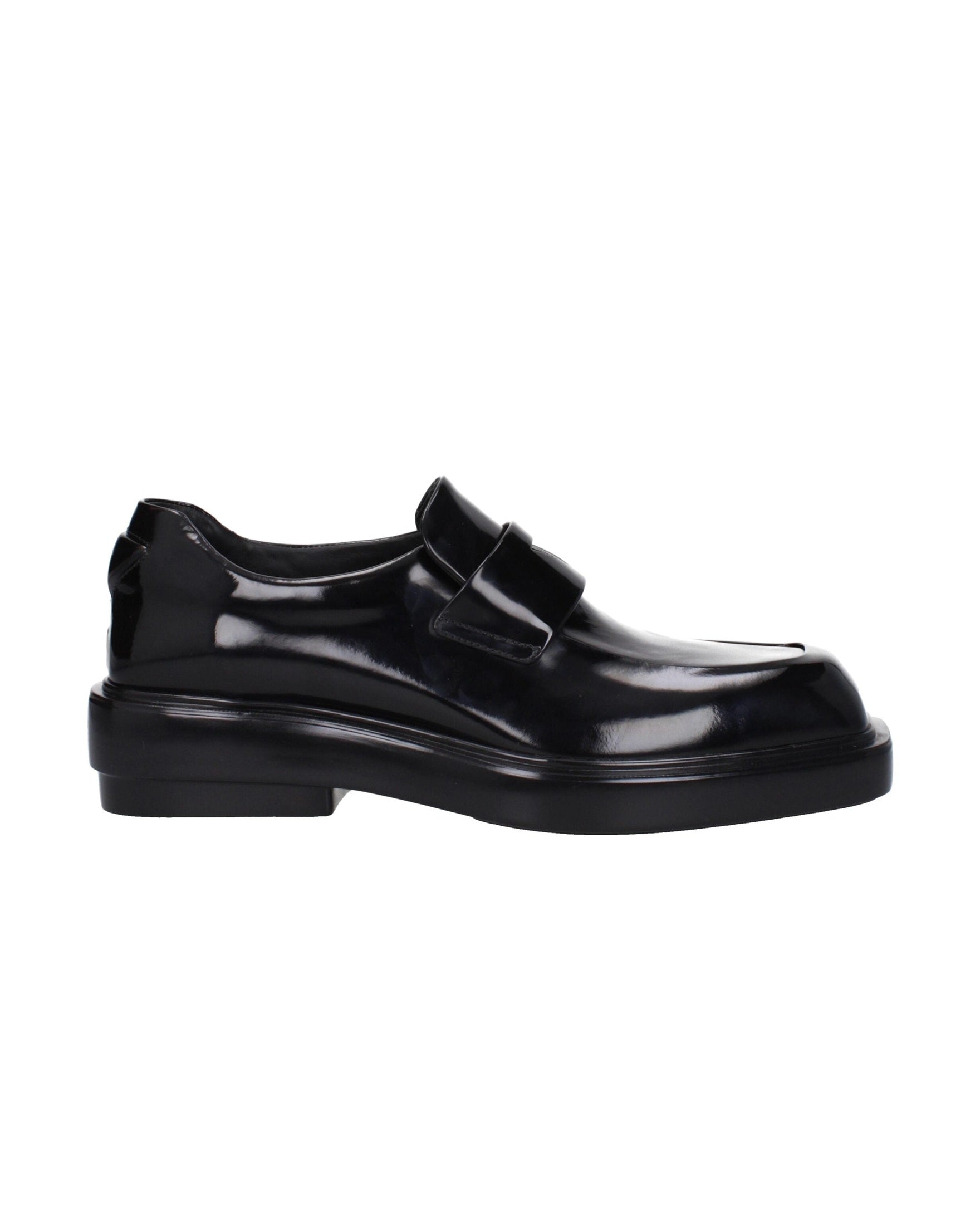 Prada Black Leather Slip On Loafers Glam Steals