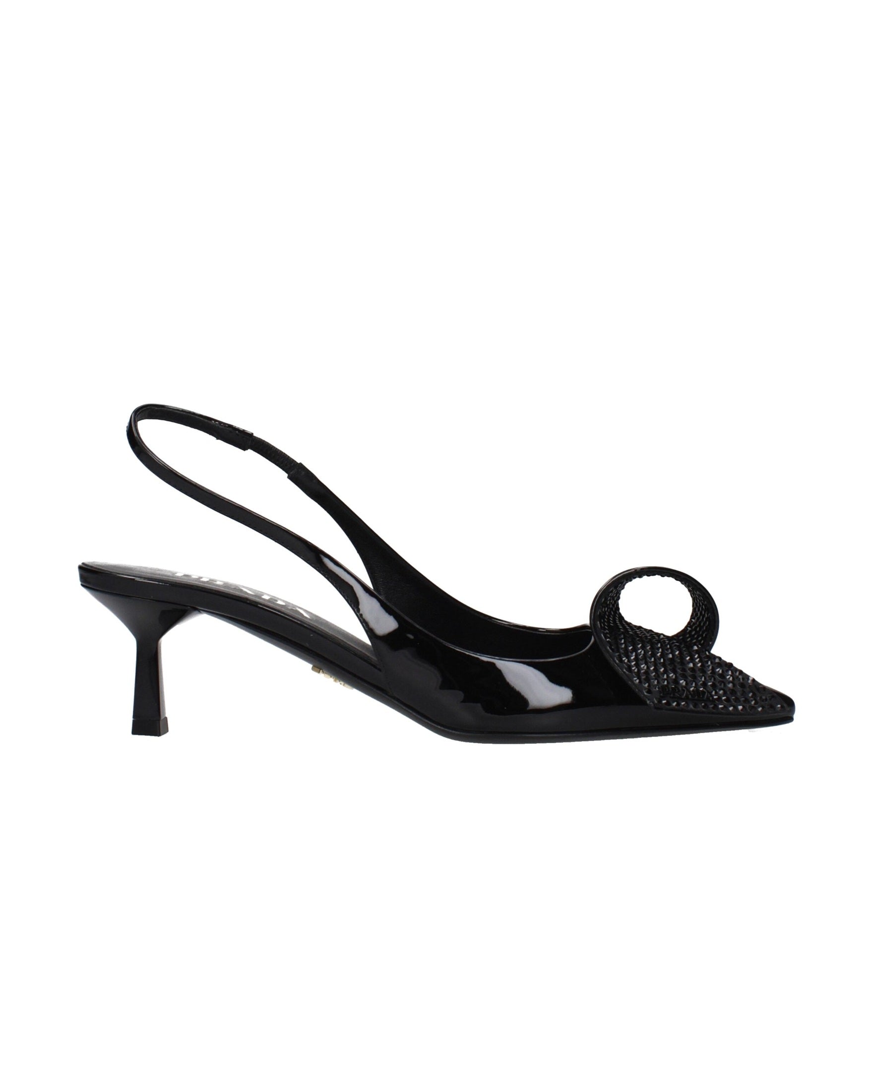 Prada Black Leather Stiletto Heel Sandals Glam Steals