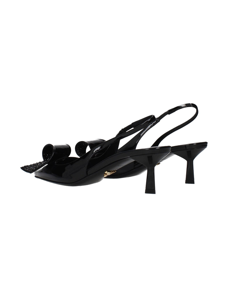 Prada Black Leather Stiletto Heel Sandals Glam Steals
