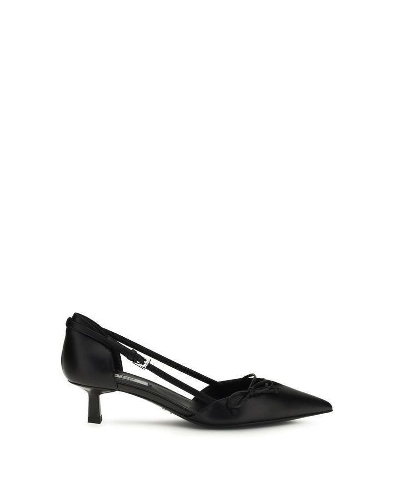 Prada Black Mid Heel Pumps Glam Steals