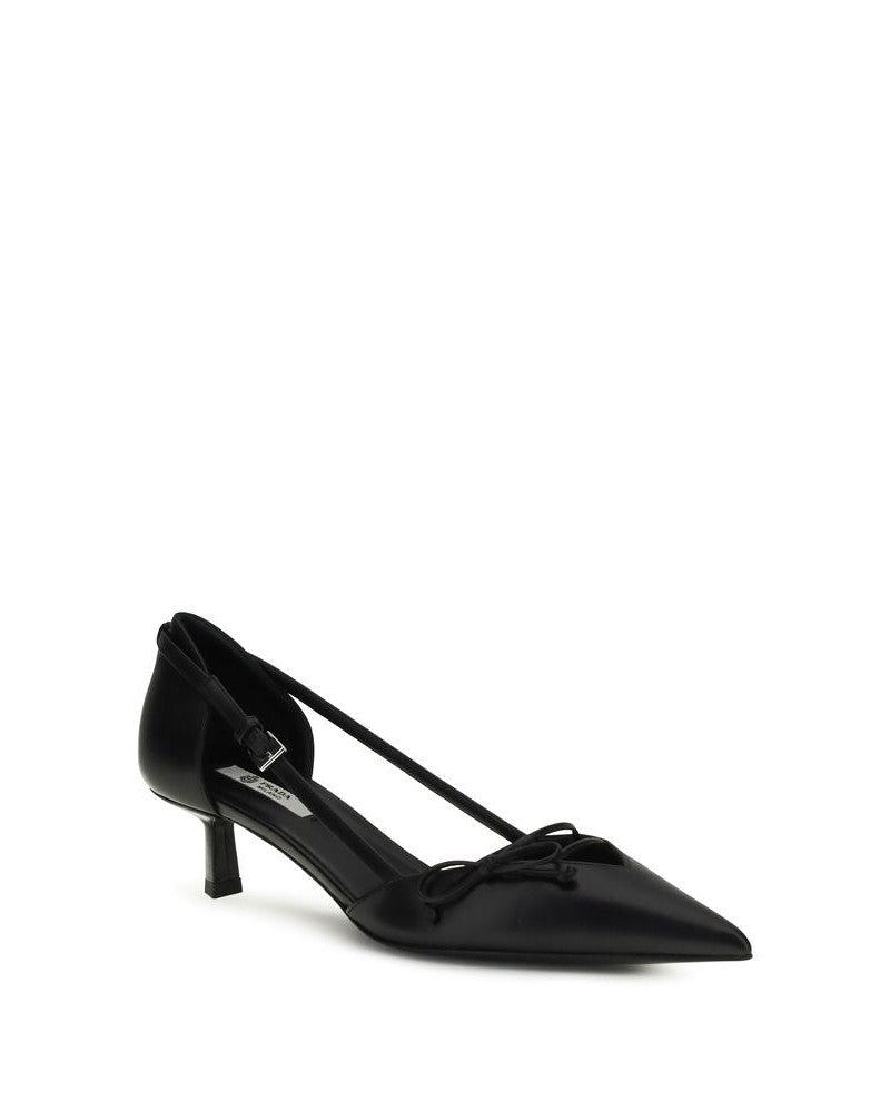 Prada Black Mid Heel Pumps Glam Steals