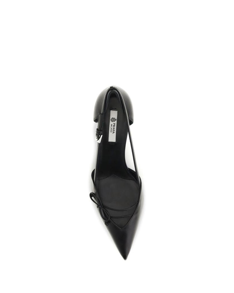 Prada Black Mid Heel Pumps Glam Steals