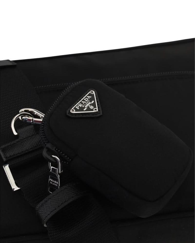 Prada Black Nylon Shoulder Bag 