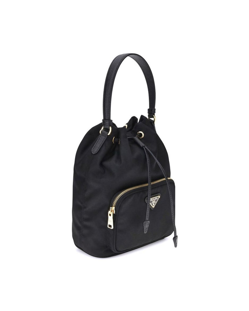 Prada Black Polyamide Backet Bag Glam Steals