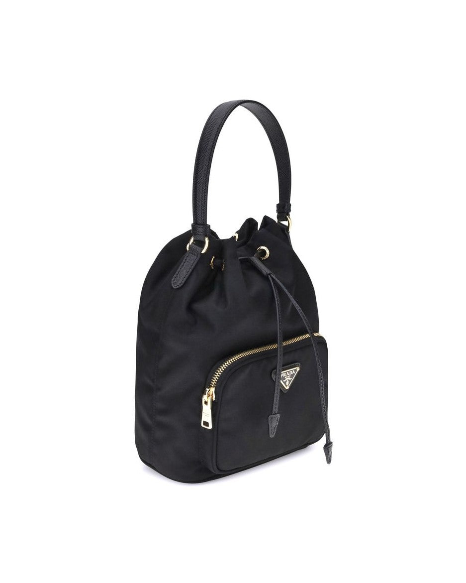 Prada Black Polyamide Backet Bag Glam Steals