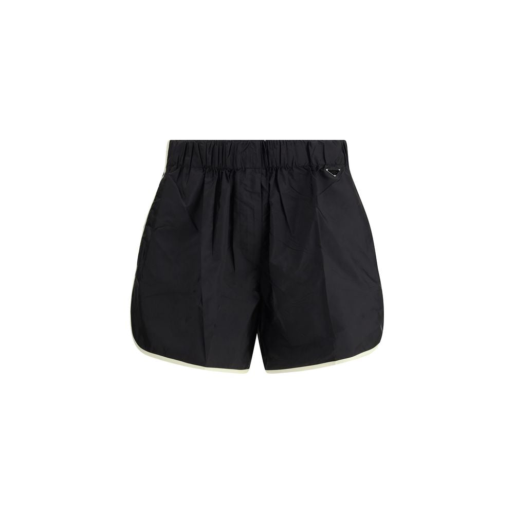 Prada Black Polyamide Bermuda Shorts