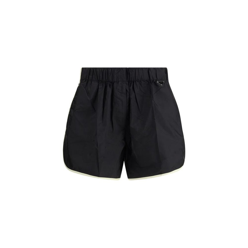 Prada Black Polyamide Bermuda Shorts Glam Steals