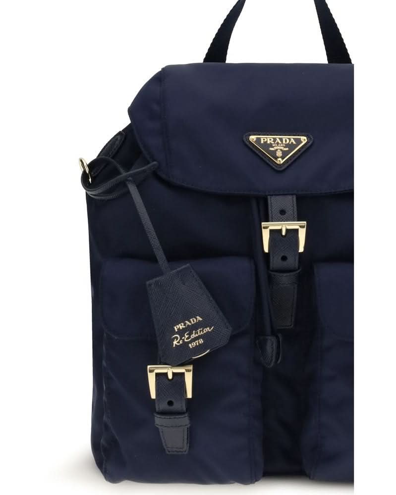 Prada Black Recycled Polyamide Backpack Glam Steals